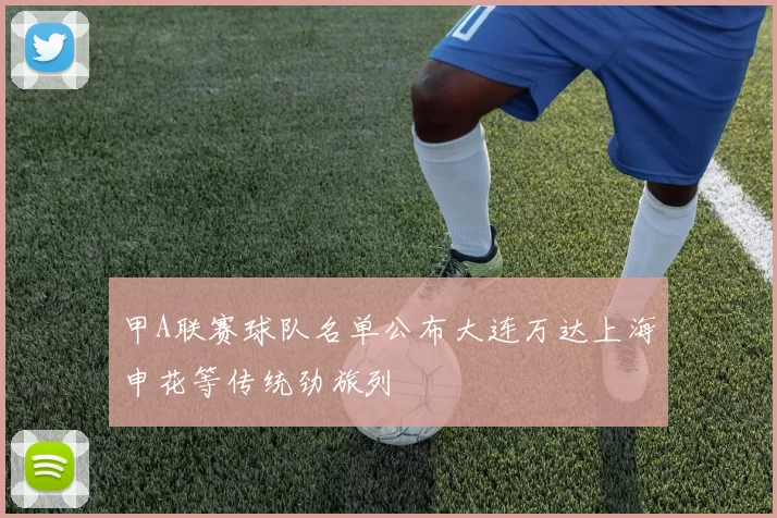 甲A联赛球队名单公布大连万达上海申花等传统劲旅列